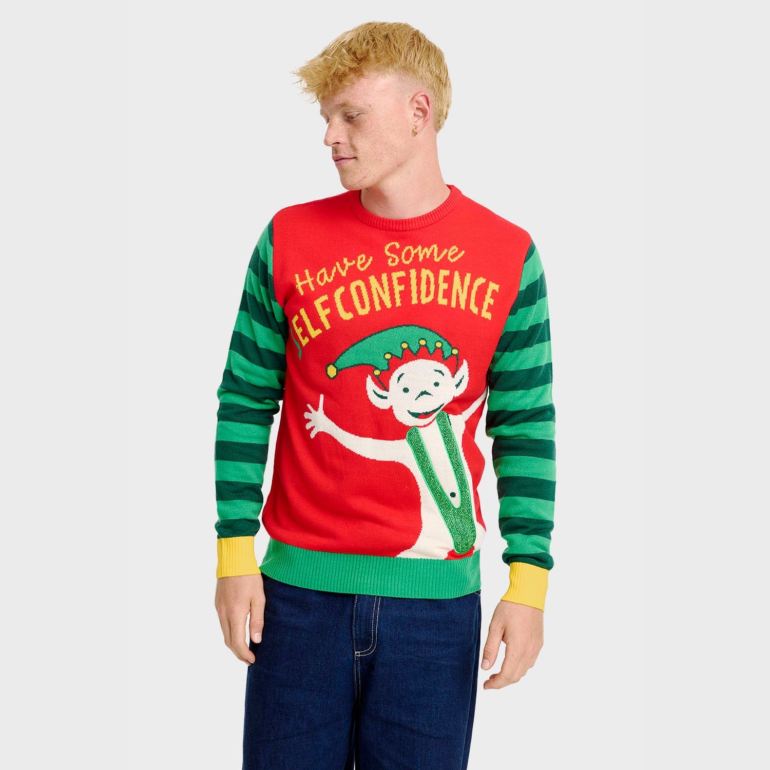 Elf Confidence maglione natalizio – Uomo